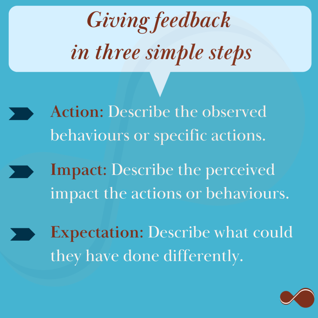 Give effective feedback